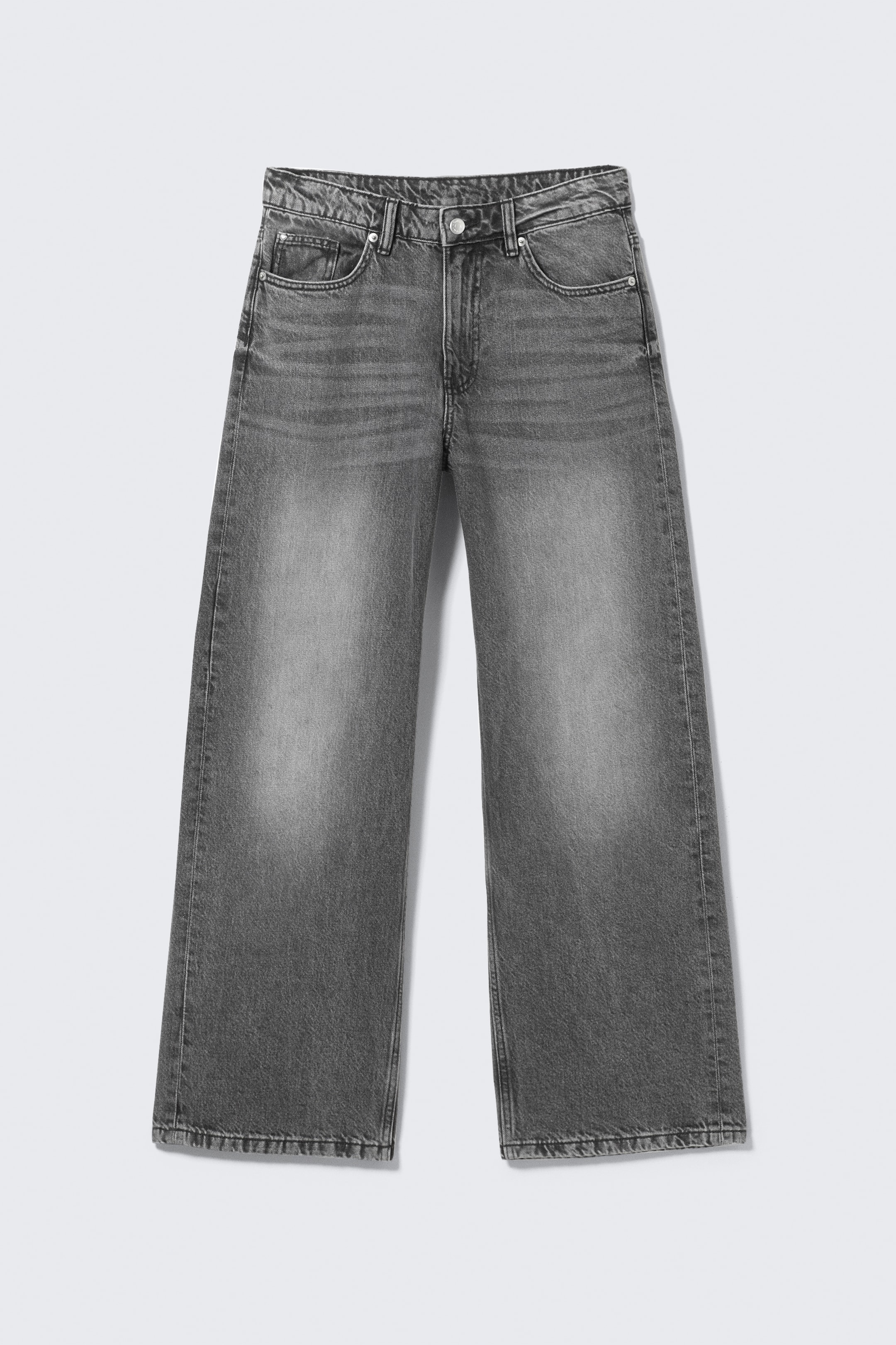 View larger image: Missy Low Waist Loose Straight Leg Jeans - Haunted Black - Ladies | H&M GB 6