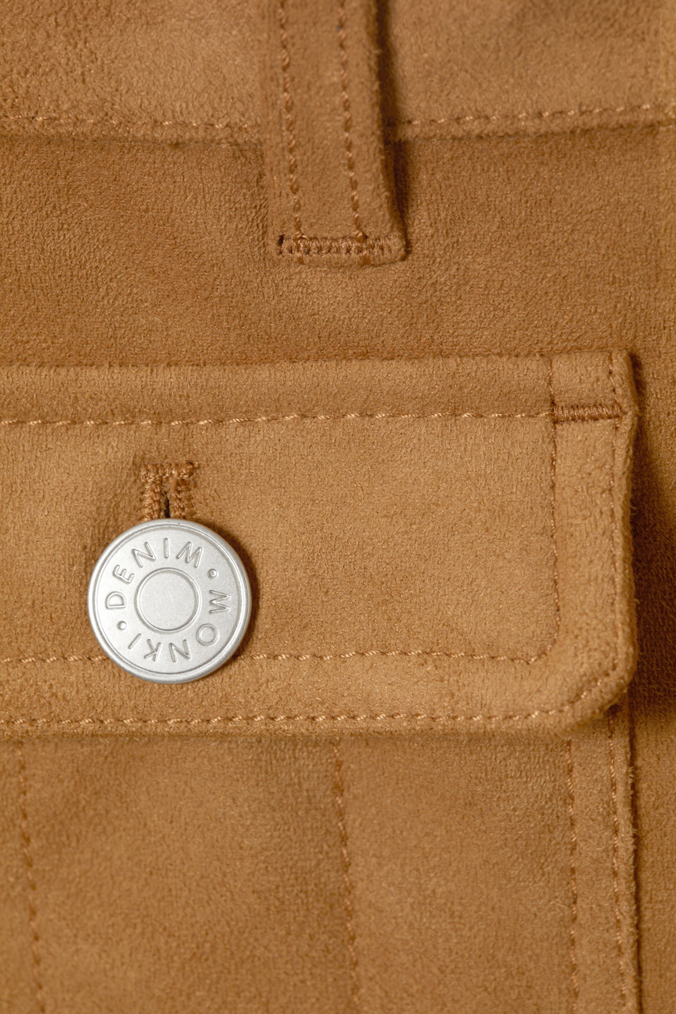Größeres Bild ansehen: Hose aus Wildlederimitat mit niedrigem Bund - Braunes Wildlederimitat - Ladies | H&M DE 5
