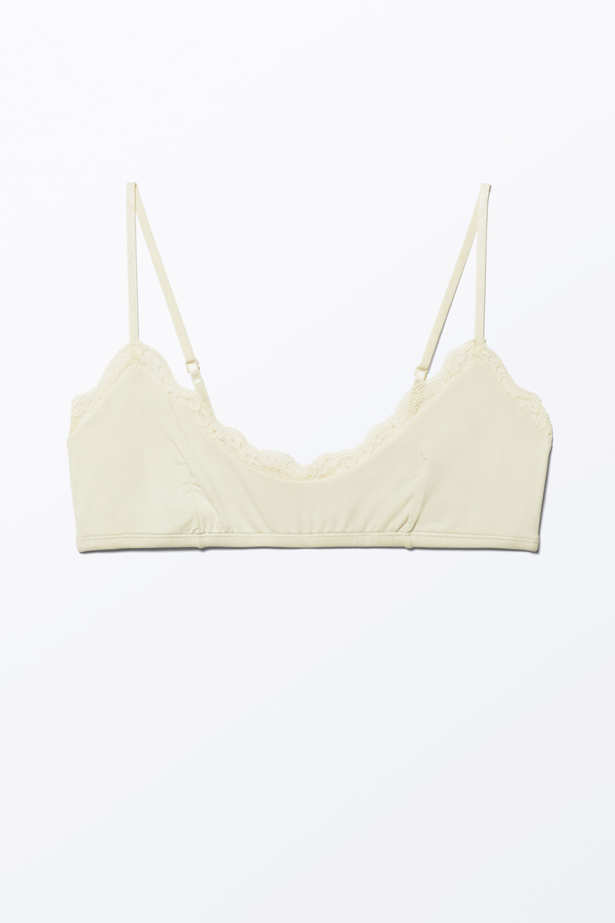 #DBD5C3 - Soft Pullover Scoop Neck Bra - 1