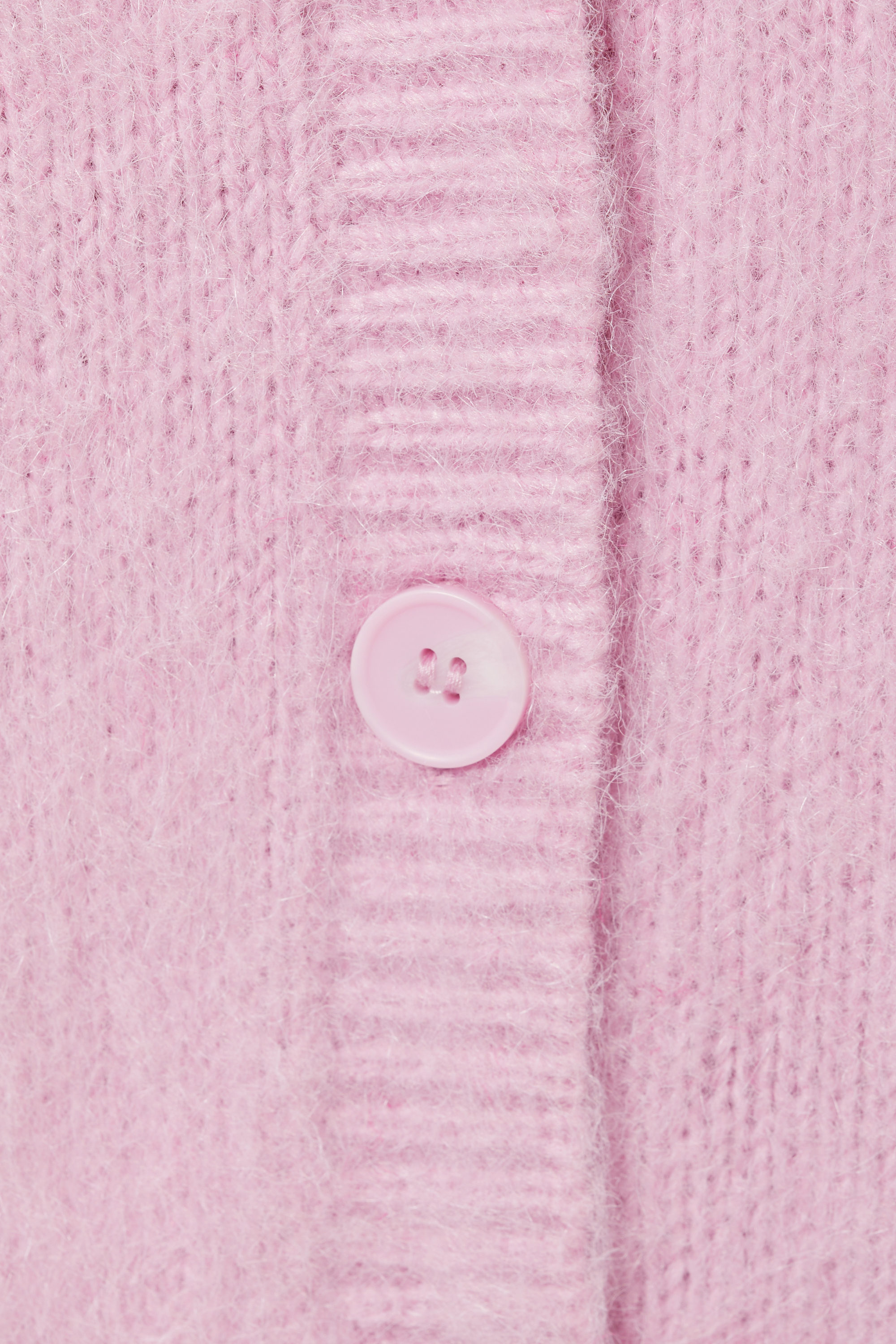 Light Pink - Fluffy knit cardigan - 4