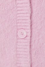 Light Pink - Fluffy knit cardigan - 1