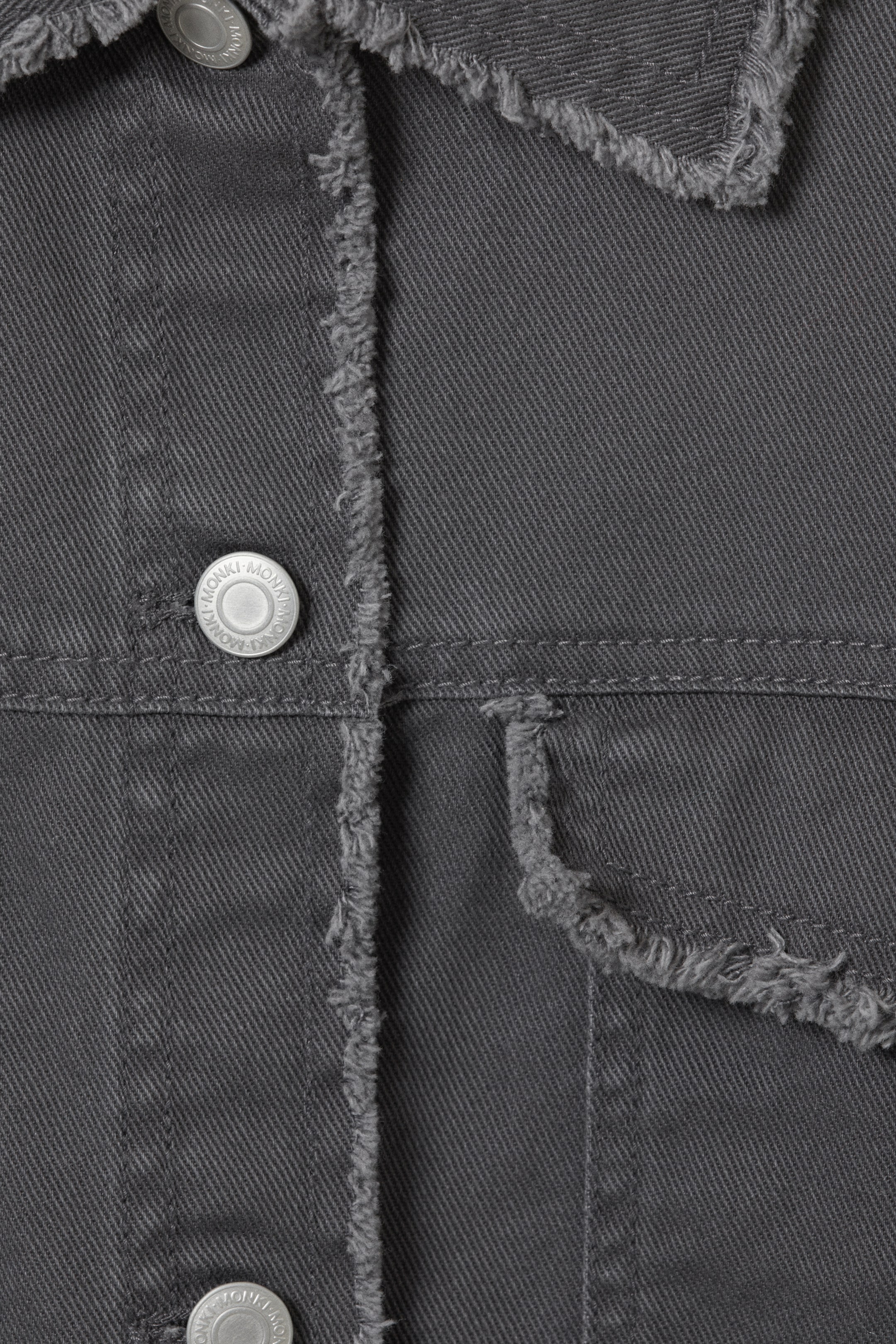 Zobrazit větší obrázek: Cropped Boxy Twill Jacket - Dark Grey - ŽENY | H&M CZ 6