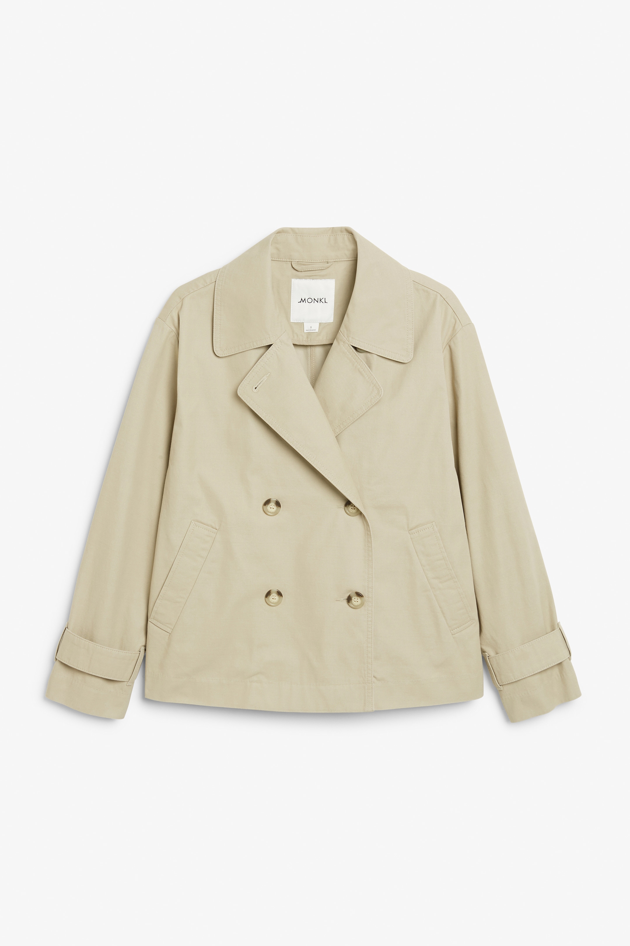 Ingrandisci l'immagine: Short trench coat - Light beige - DONNA | H&M CH 1
