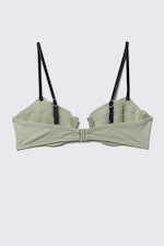 Helles Khakigrün - Bikini-Oberteil mit Bügel und Polsterung - 4