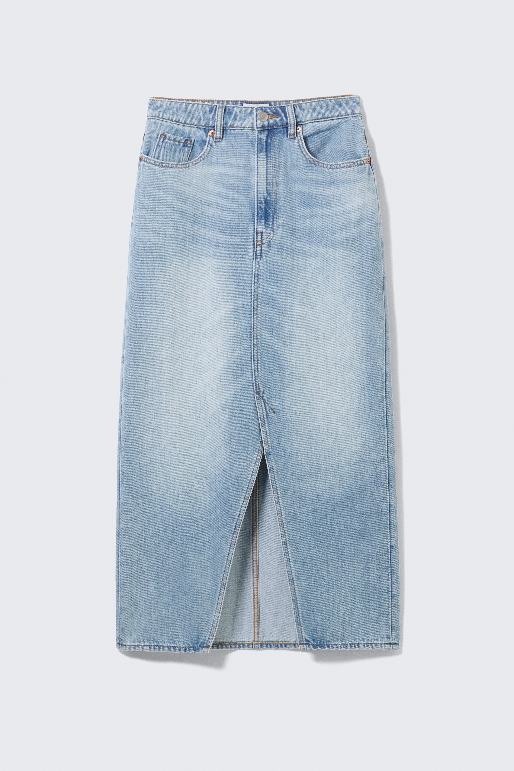 Agrandir l'image: Jupe midi en denim - Fresh Blue - bleu clair - FEMME | H&M CH 6