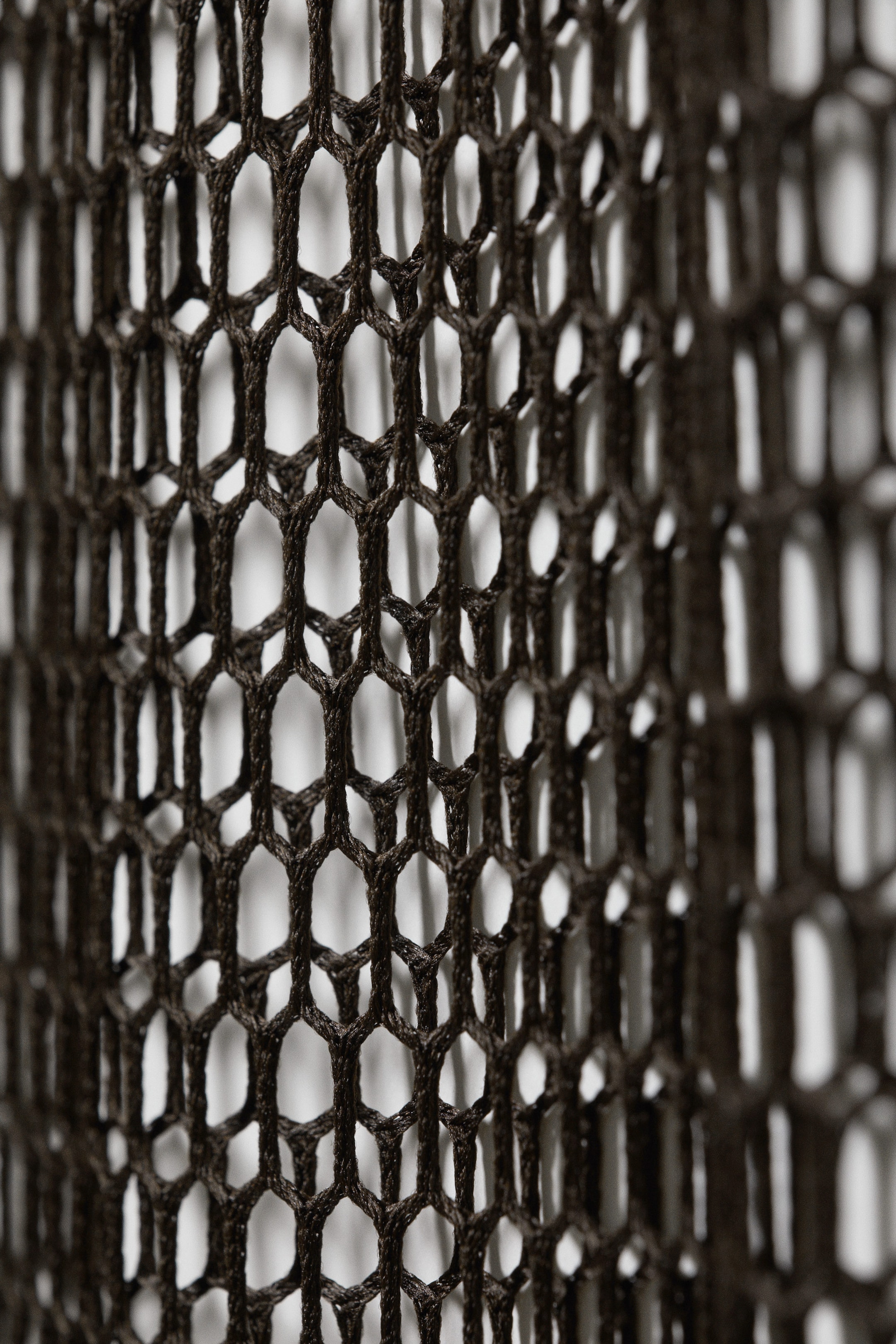 Brun foncé - Jupe midi en mesh - 4