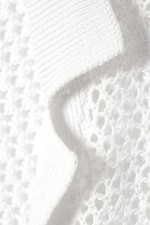 Crèmevit - Öppen-stickad cardigan - 6