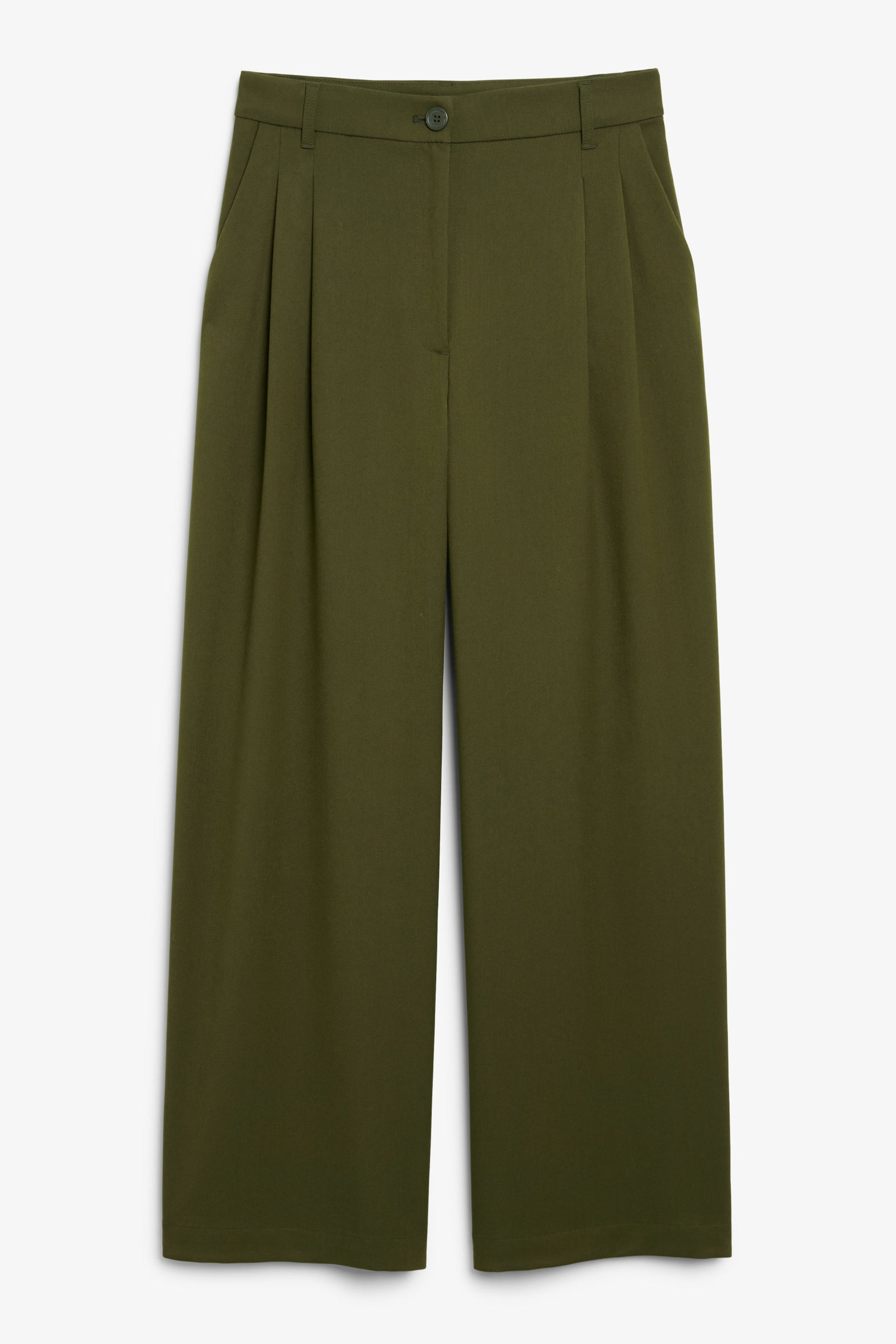 Dark green - Wide Leg Trousers - 0