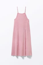 Dusty Pink - Sleeveless Twill Maxi Slip Dress - 0