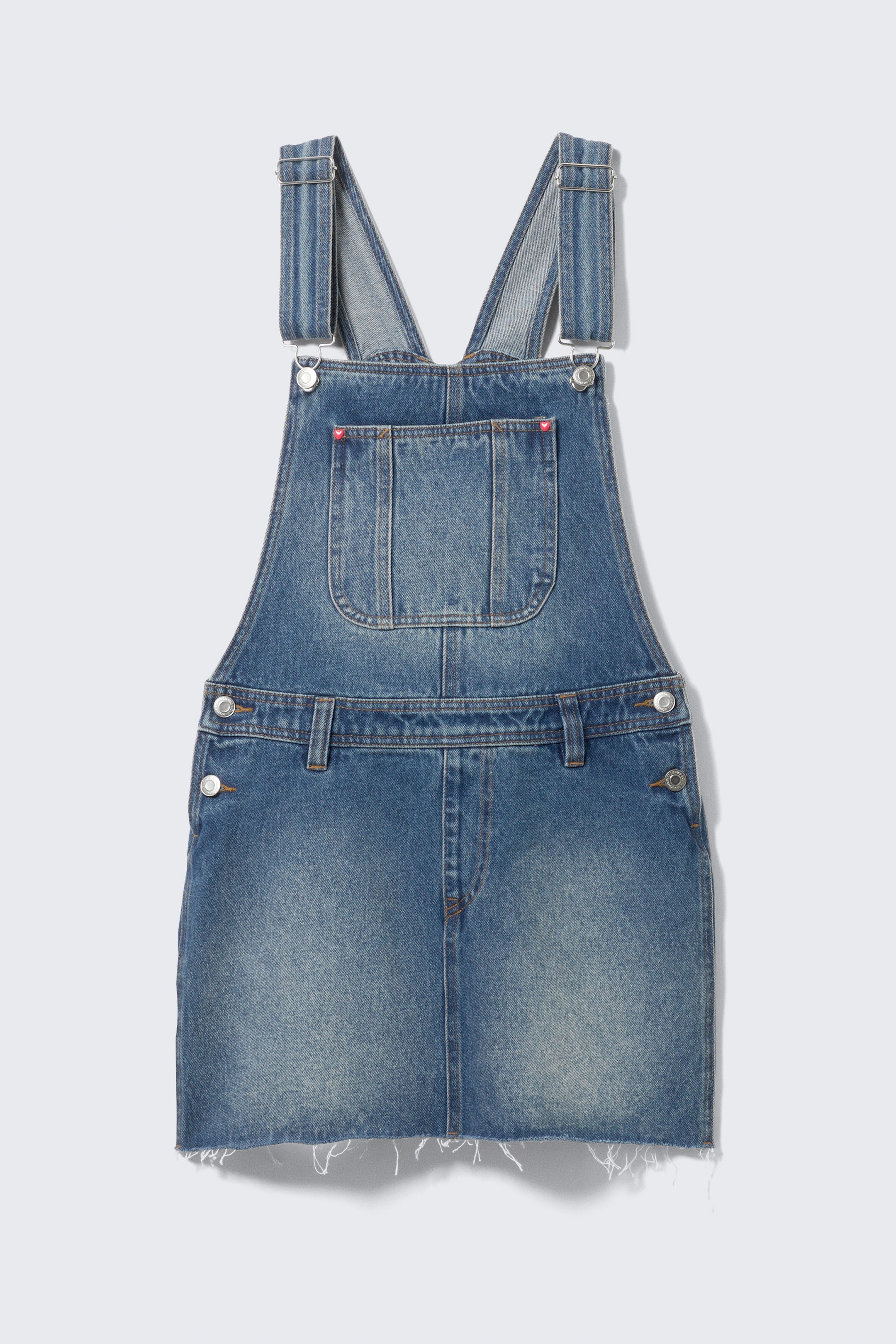 Se større billede: Kort overall-kjole af denim - Sunset Blue – mellemblå - DAME | H&M DK 5