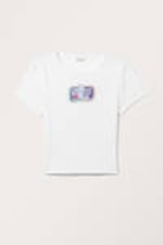 White - Sardines - Cropped t-shirt - 3