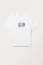 White - Sardines - Cropped t-shirt - 0