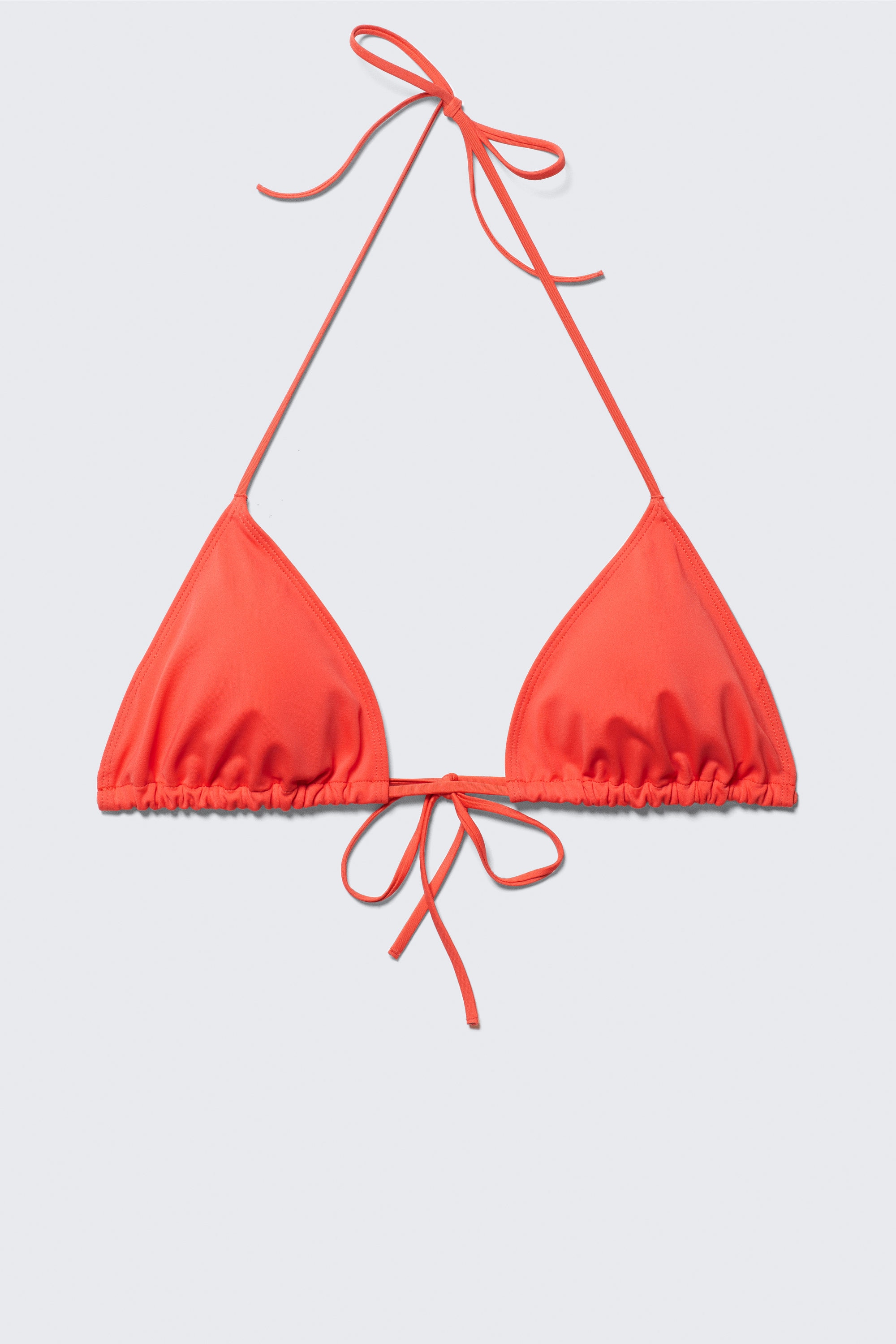 Bright Red - Triangle bikini top - 3