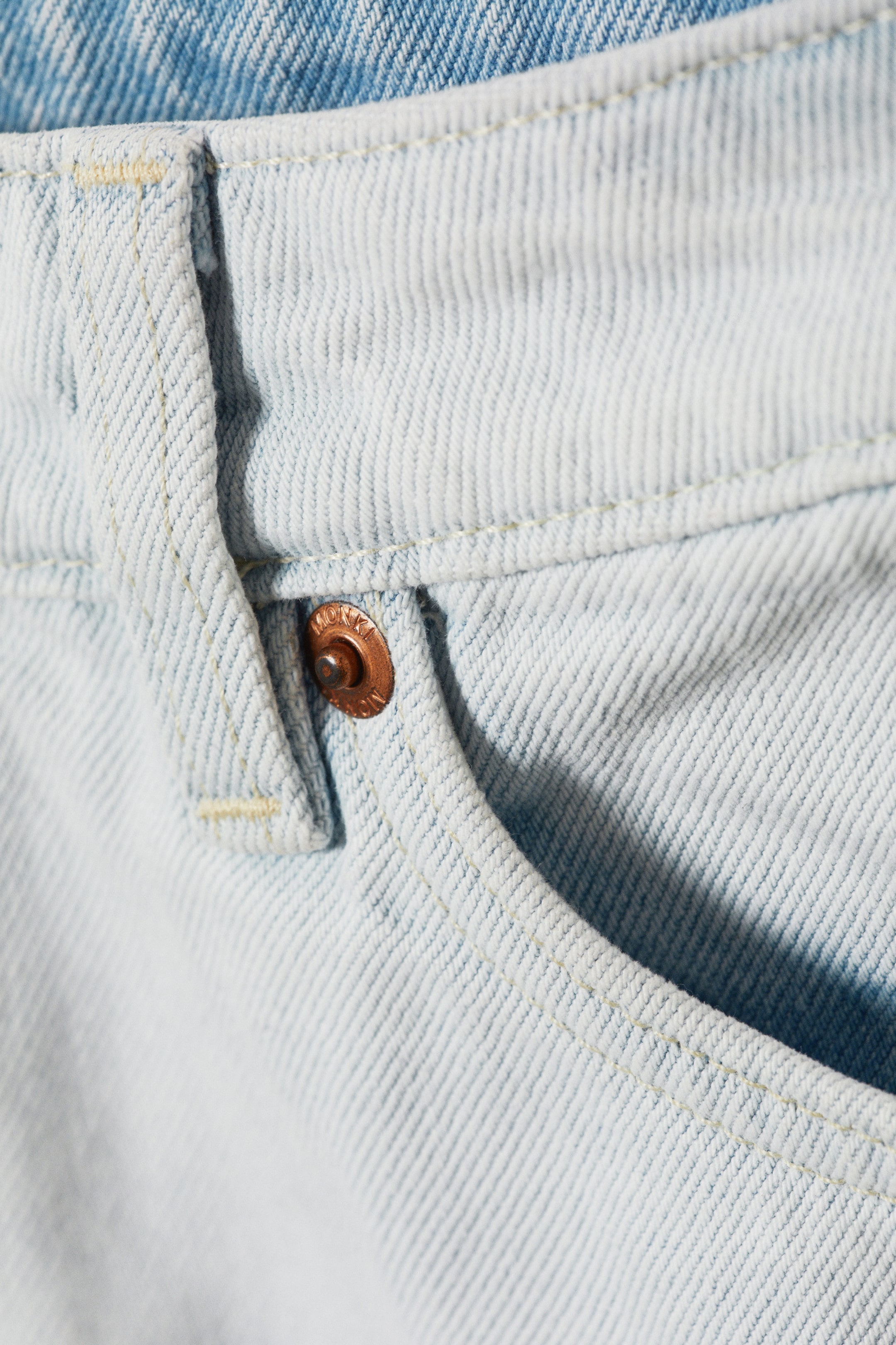 Fluid Blue - Hellblau - Plissierter Mini-Jeansrock - 5