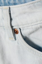 Fluid Blue - Hellblau - Plissierter Mini-Jeansrock - 5