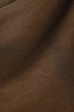 Dark Brown - Super soft sleeveless boatneck top - 4