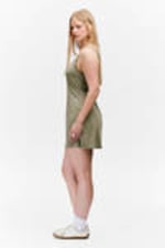 Khaki Green - Mini Jersey Tank Dress - 2