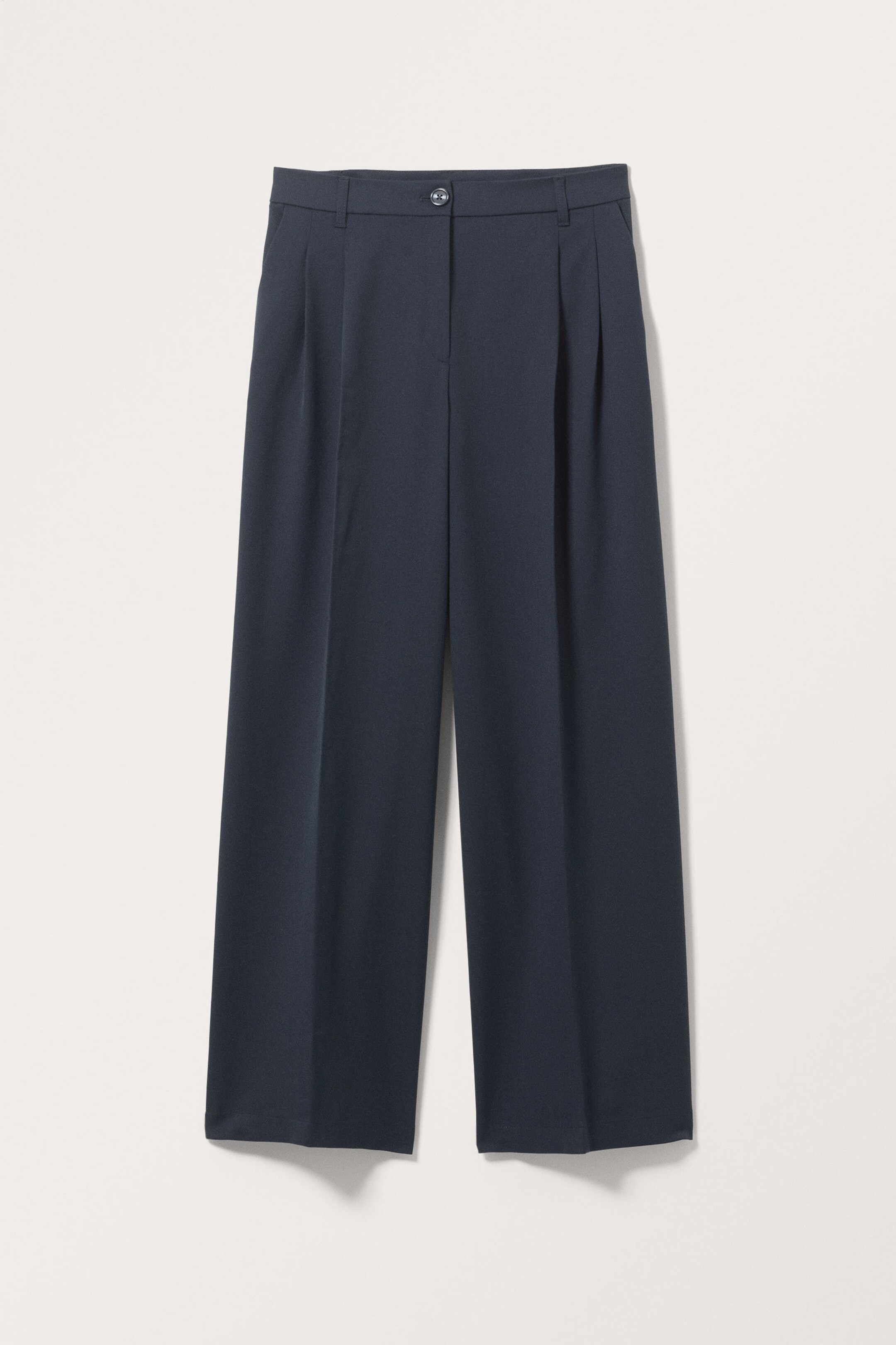 Navy Blue - Broek met wijde pijpen - 0