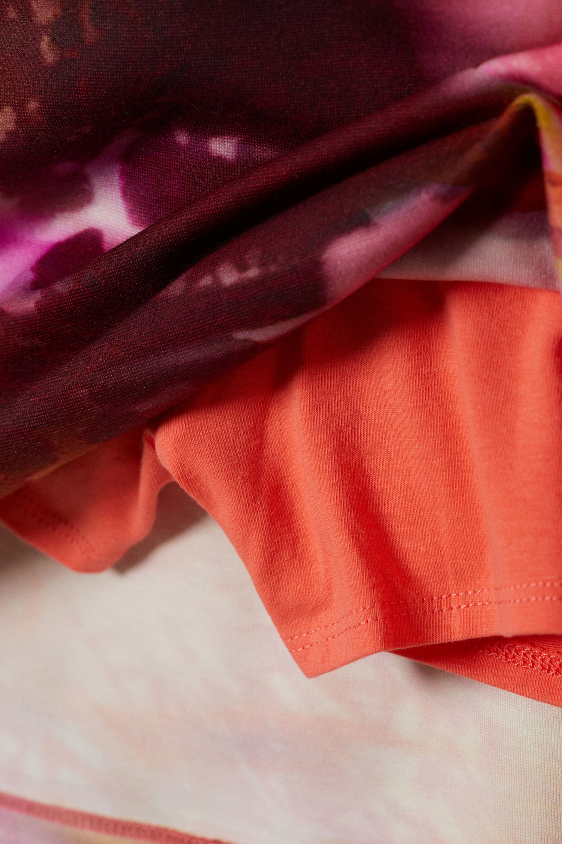 Orange/Rot - Calypso-Blüte - Mini-Skort zum Hineinschlüpfen - 5