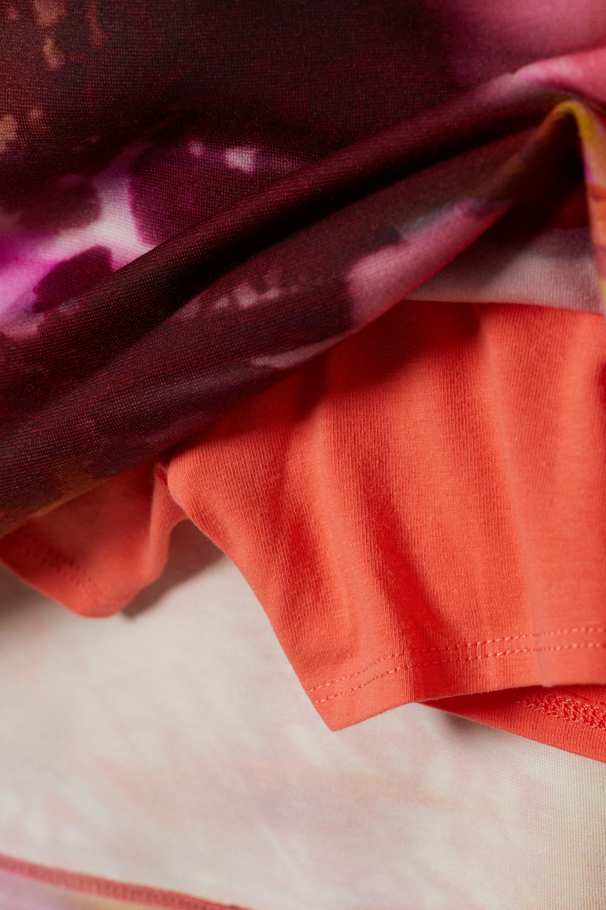 Orange/Rot - Calypso-Blüte - Mini-Skort zum Hineinschlüpfen - 5