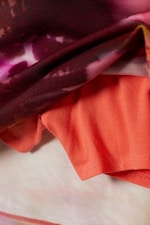 Orange/Rot - Calypso-Blüte - Mini-Skort zum Hineinschlüpfen - 1