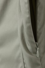 Helles Khakigrün - Plissee-Minikleid aus Twill mit Bindeband - 4