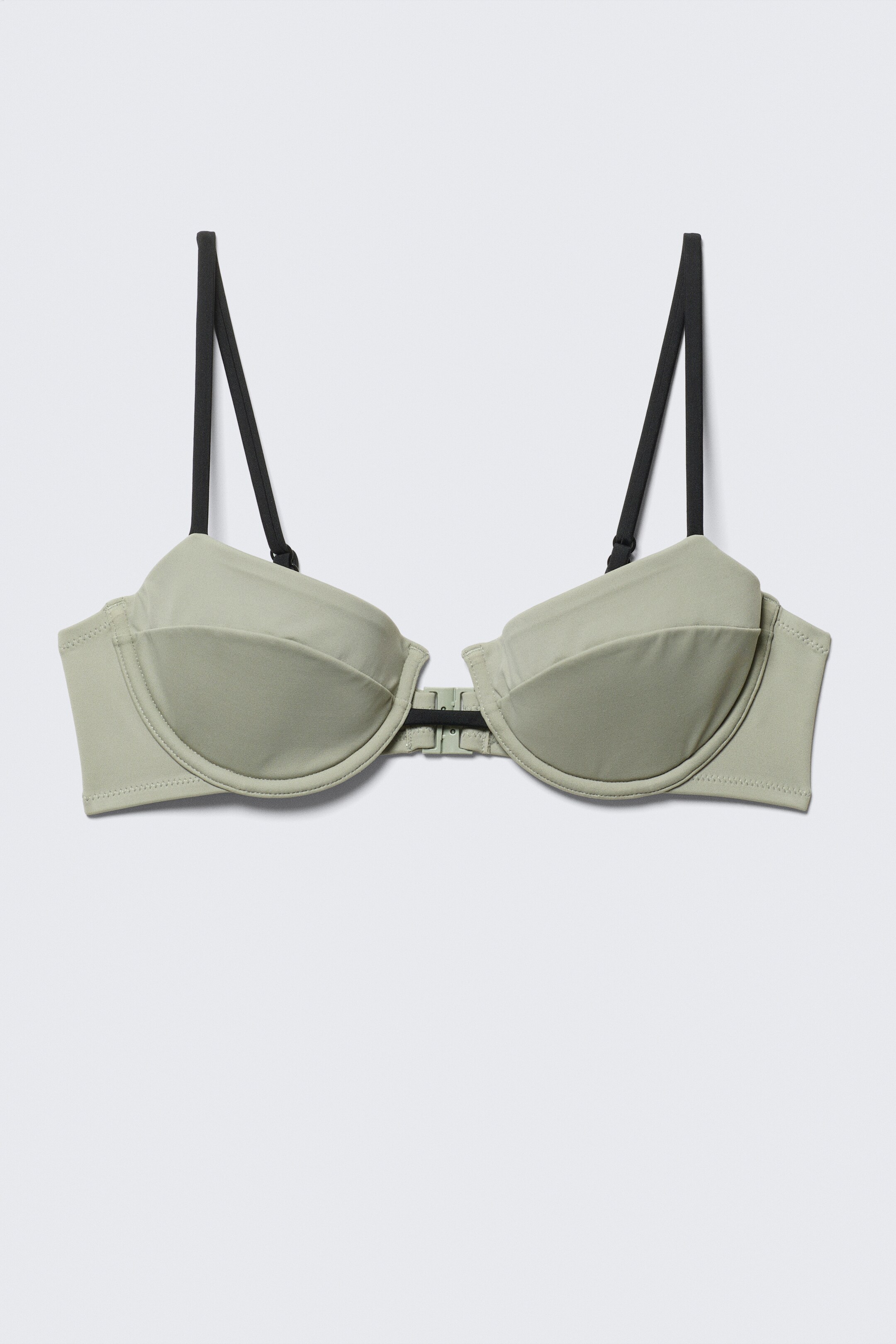 Se større billede: Polstret bikinitop med bøjle - Lys kakigrøn - DAME | H&M DK 4