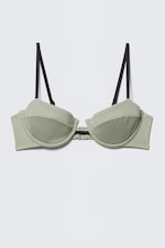 Helles Khakigrün - Bikini-Oberteil mit Bügel und Polsterung - 3