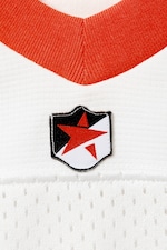 White/Red - Oversized Cropped Mesh T-shirt - 5