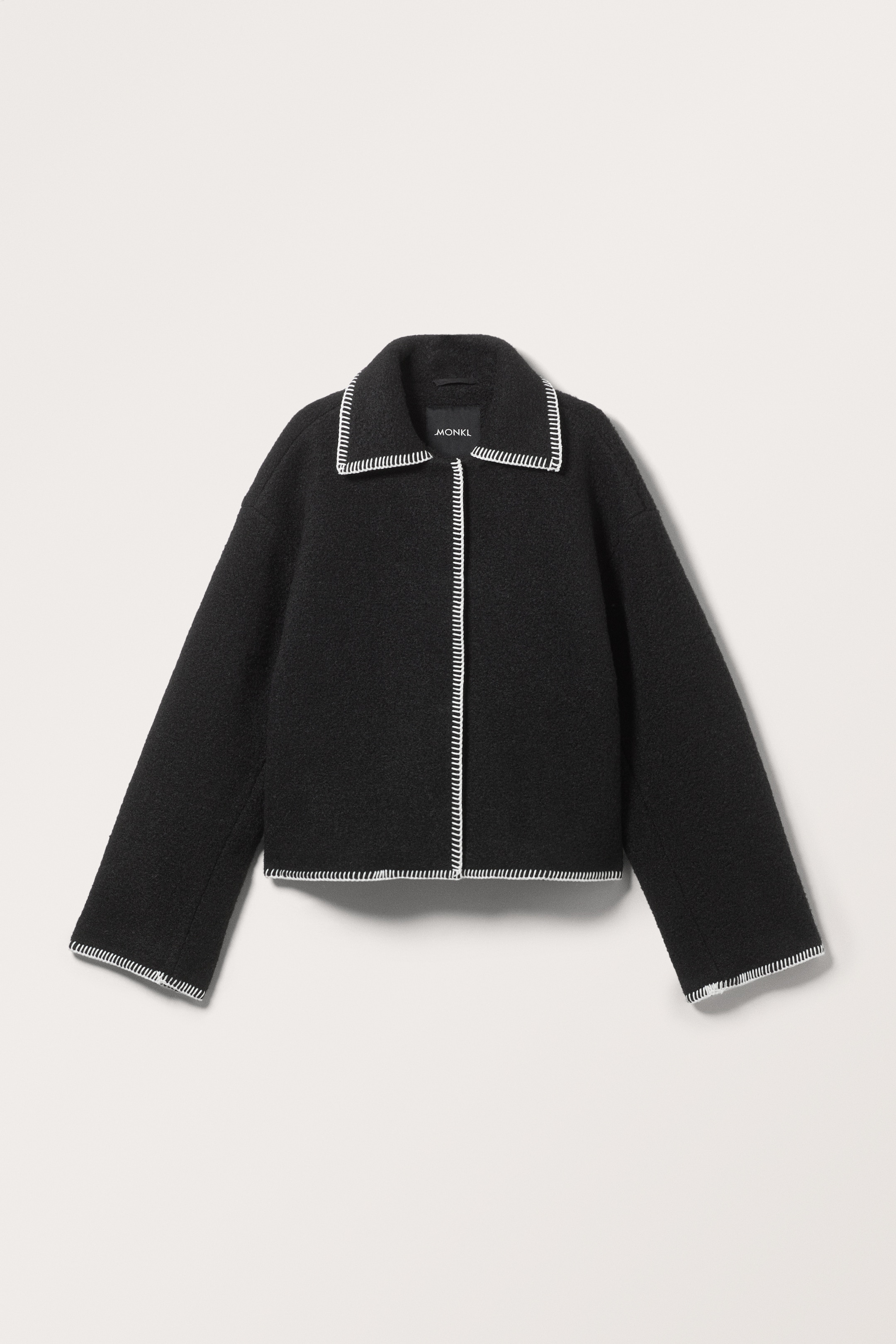 Größeres Bild ansehen: Einreihige Jacke mit Ziernähten - Schwarz - Ladies | H&M DE 1