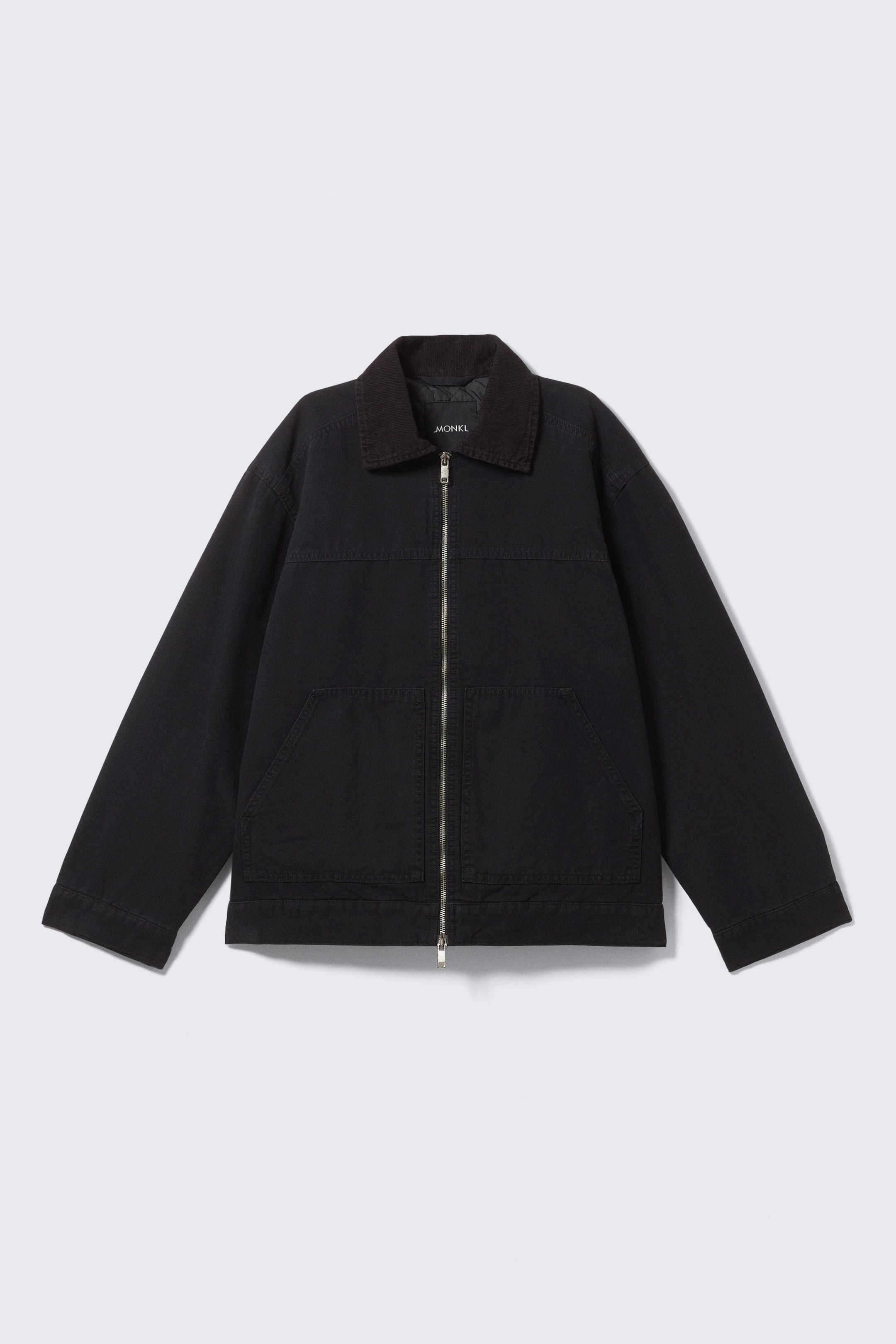 Black - Padded Cotton Canvas Jacket - 4