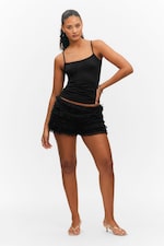 Noir - Débardeur Slim à lanières - 1