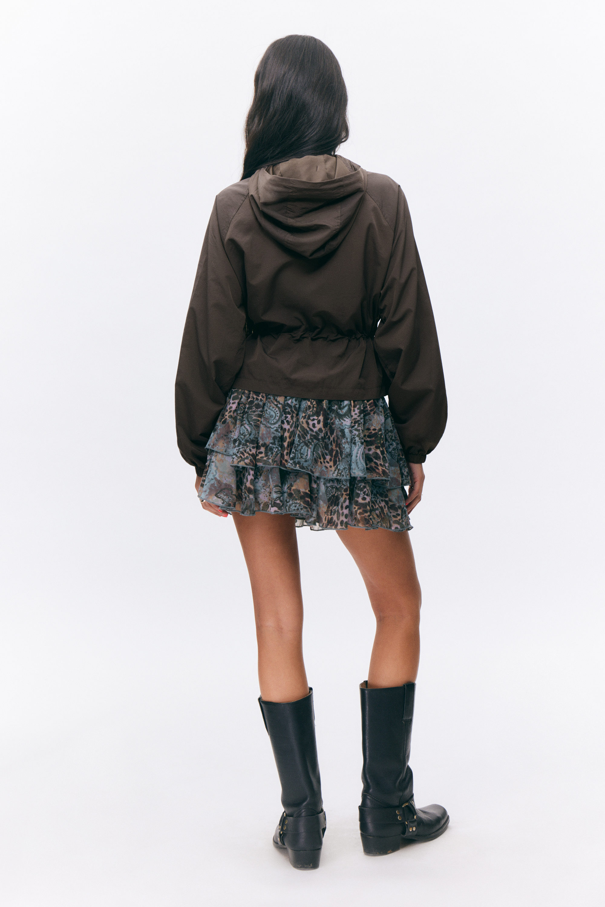 Dark Grey - Windbreaker Nylon Jacket - 2