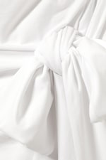 White - Draped Tie-Front Mini Dress - 5