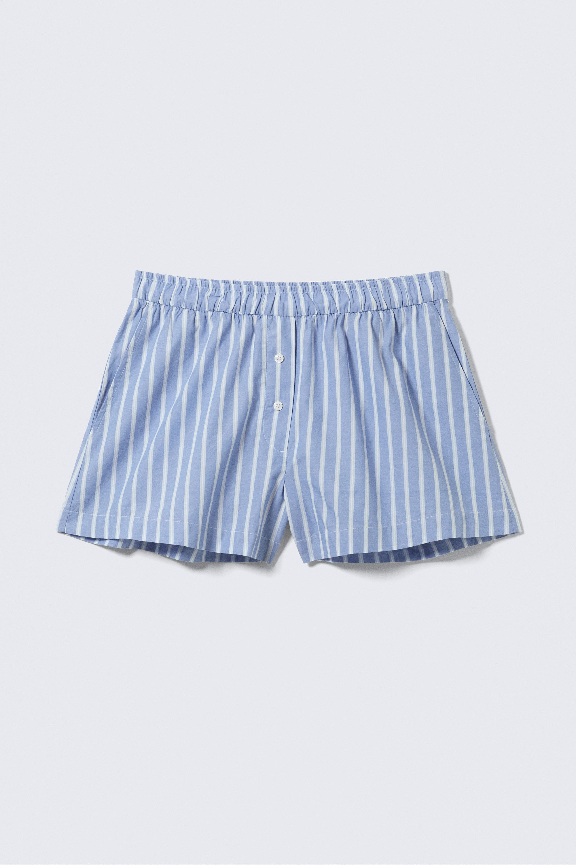 Blauw gestreept - Relaxed katoenen boxershort - 5