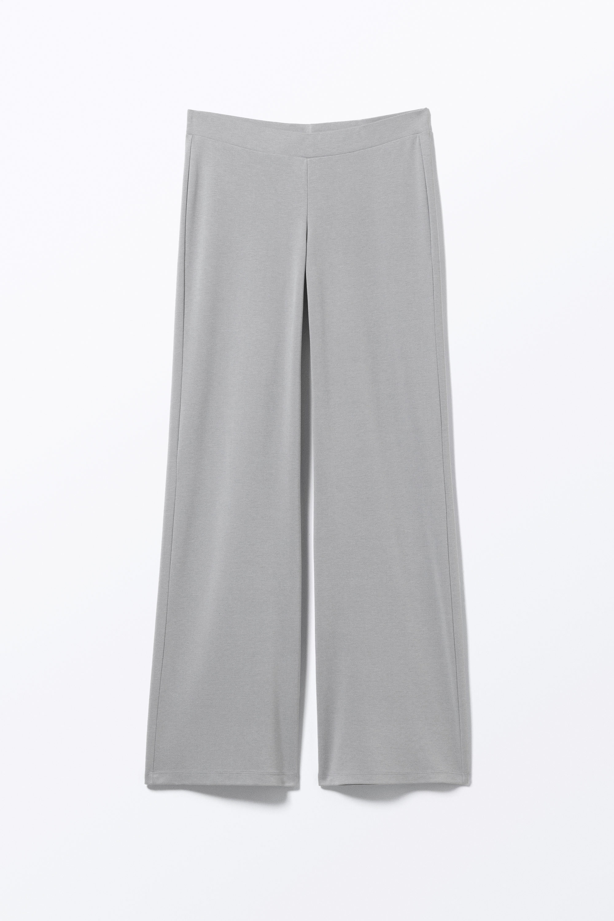 Grå - Mjuka leggings med låg midja - 3