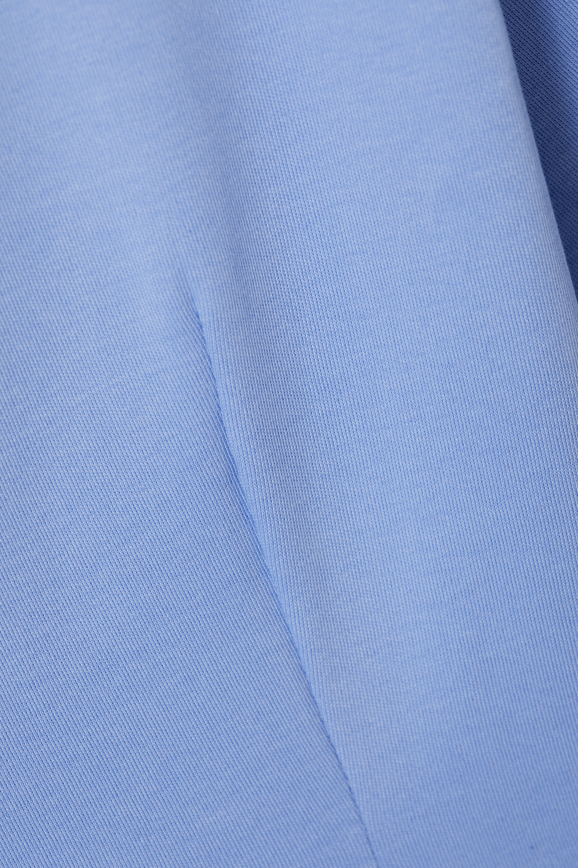 Blau - Strukturiertes Mini-T-Shirt-Kleid - 5