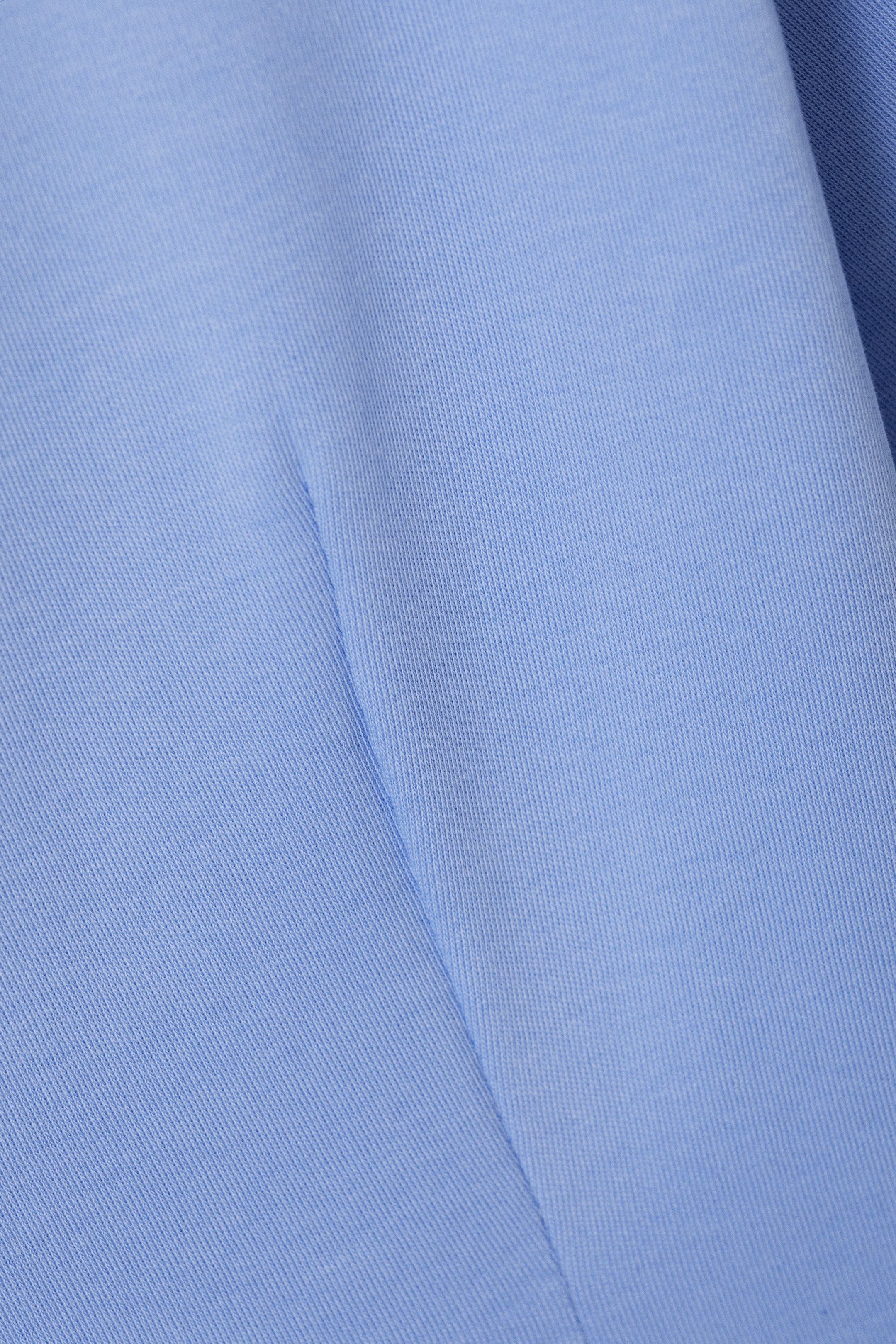 Blå - Kort strukturerad T-shirt-klänning - 1