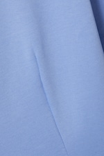 Blå - Kort strukturerad T-shirt-klänning - 1