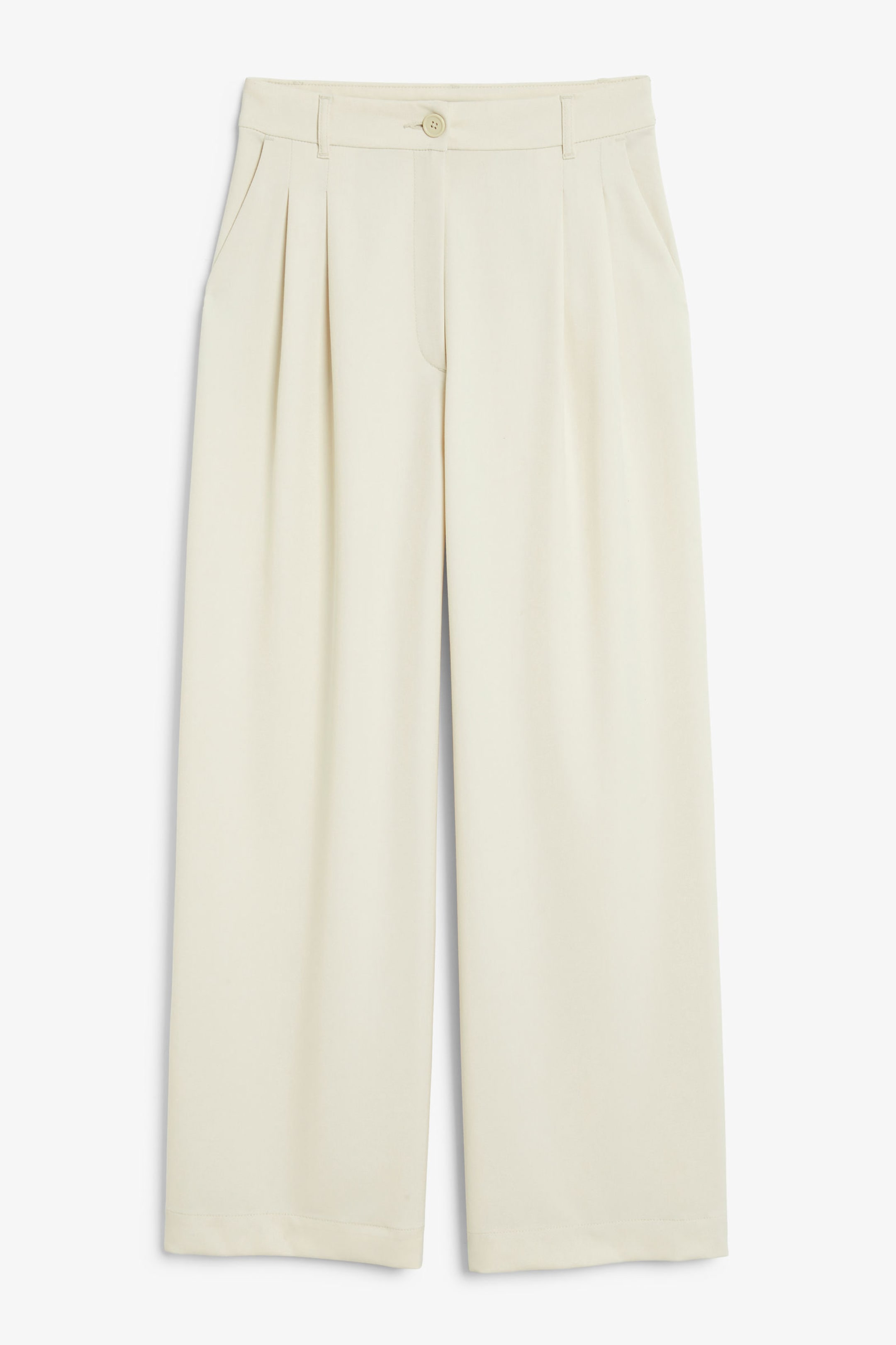 Cream white - Wide Leg Trousers - 0