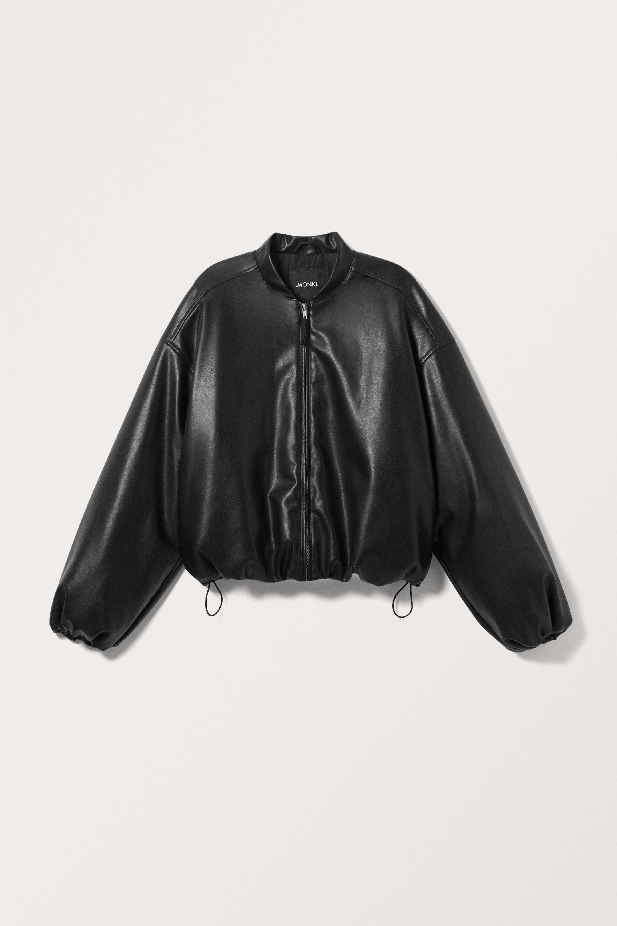 Größeres Bild anzeigen: Bomberjacke aus Kunstleder - Schwarz - Ladies | H&M AT 1