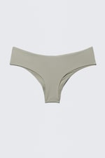 Khaki Green - Seamless Hipster Bikini Bottoms - 3