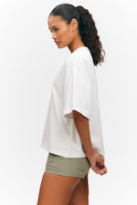 White - Heavyweight Boxy Cotton T-Shirt - 2