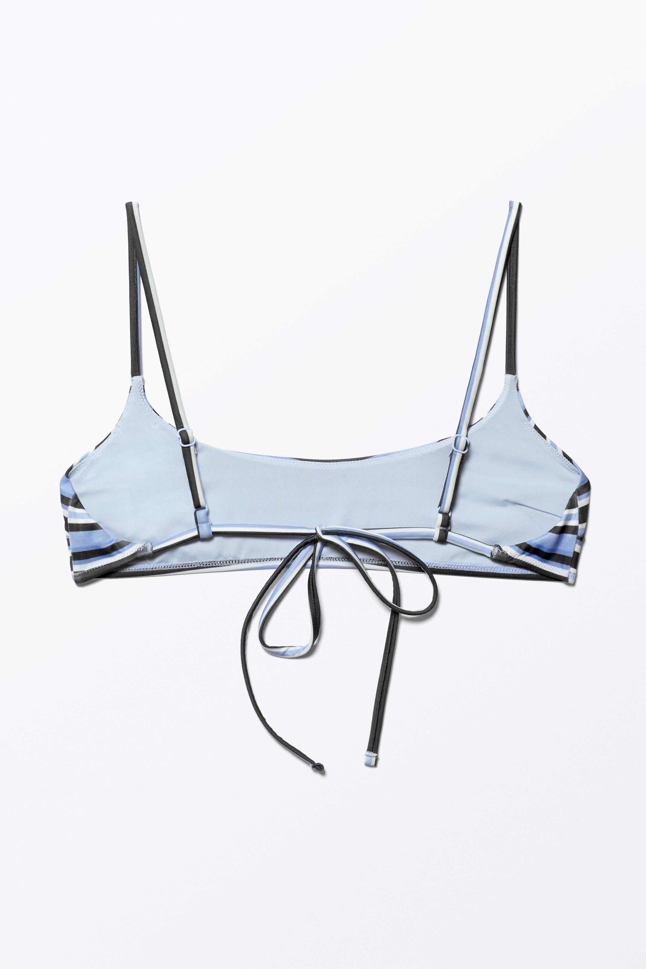 Grösseres Bild ansehen: Bikinioberteil mit tiefem Ausschnitt - Blau gestreift - DAMEN | H&M CH 4