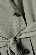 Khakigrün - Oversized-Trenchcoat aus Nylon mit Gürtel - 6