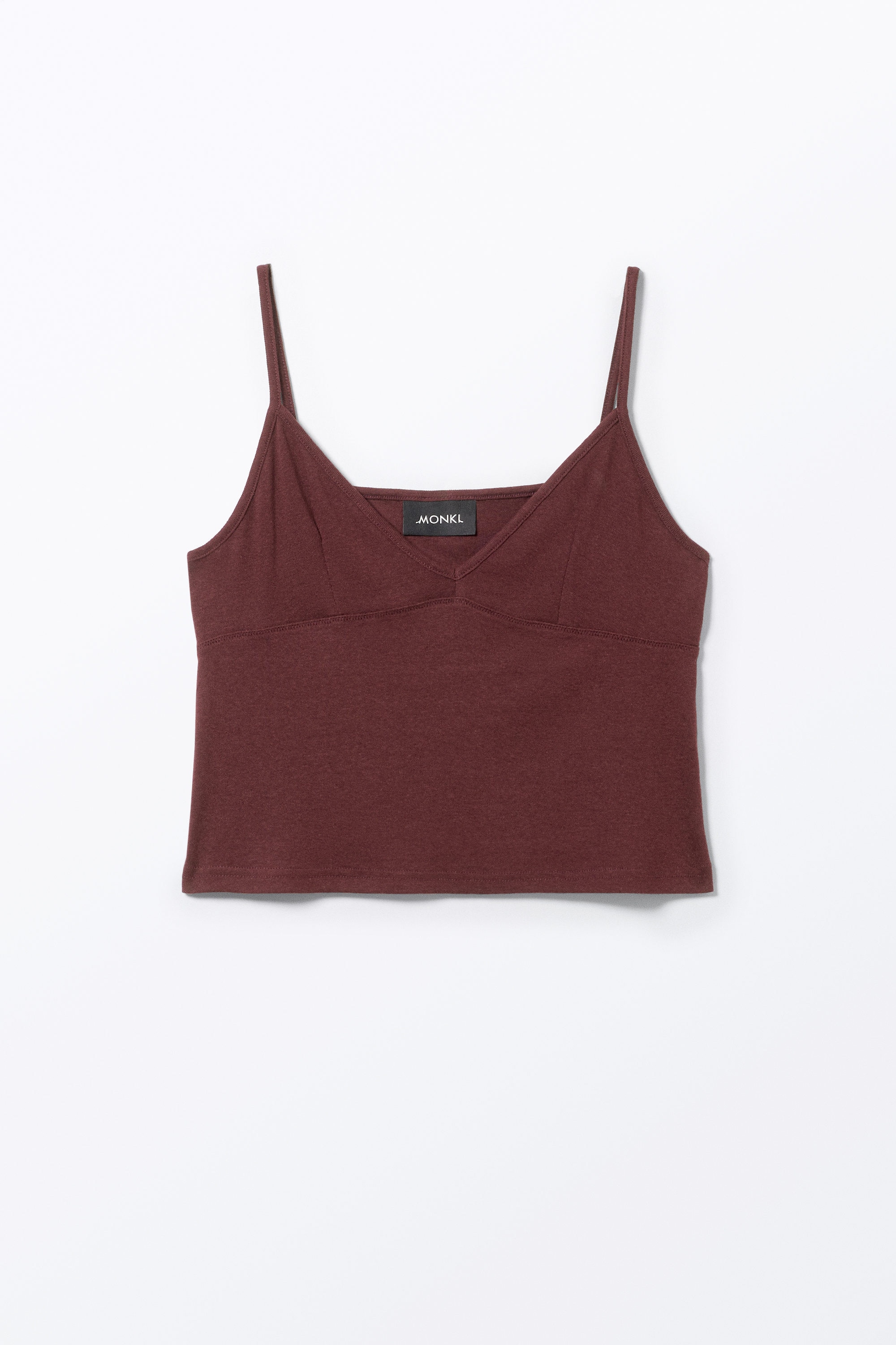 Dark Red - Soft Strap Top - 3