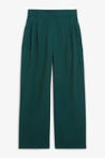 Dark Green - Wide Leg Trousers - 0