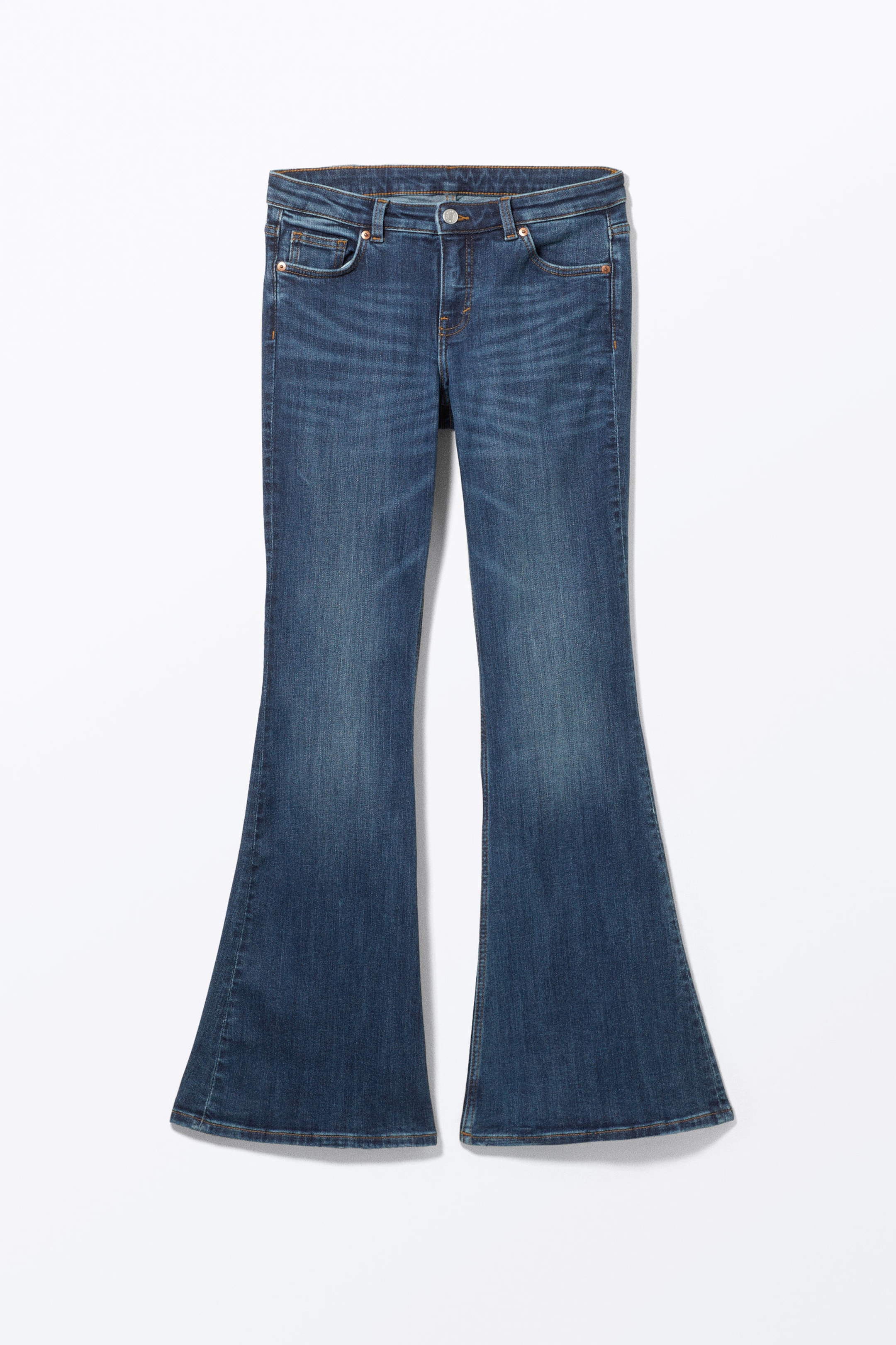 Ocean Blue - Katsumi Low Waist Flared Jeans - 5