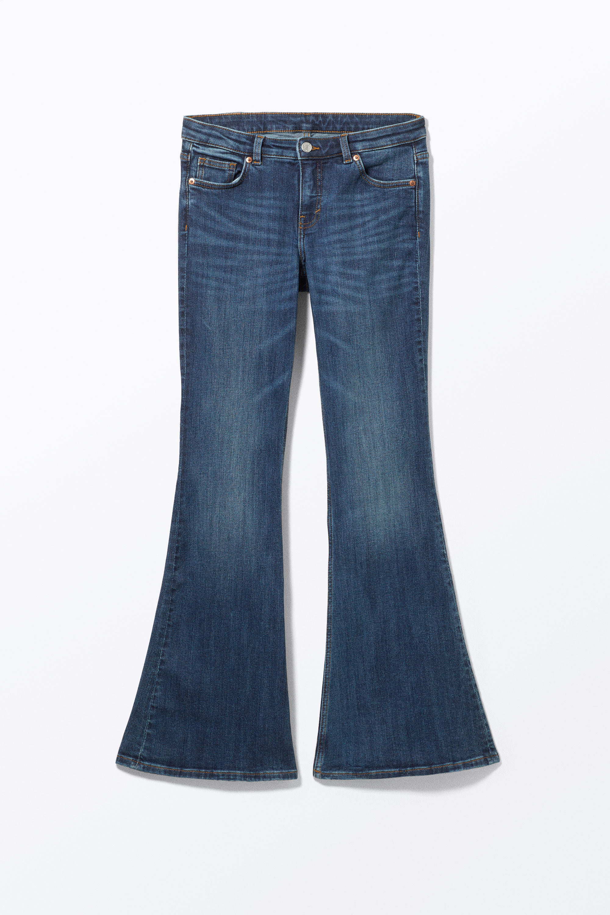 Ocean Blue - Katsumi Low Waist Flared Jeans - 5