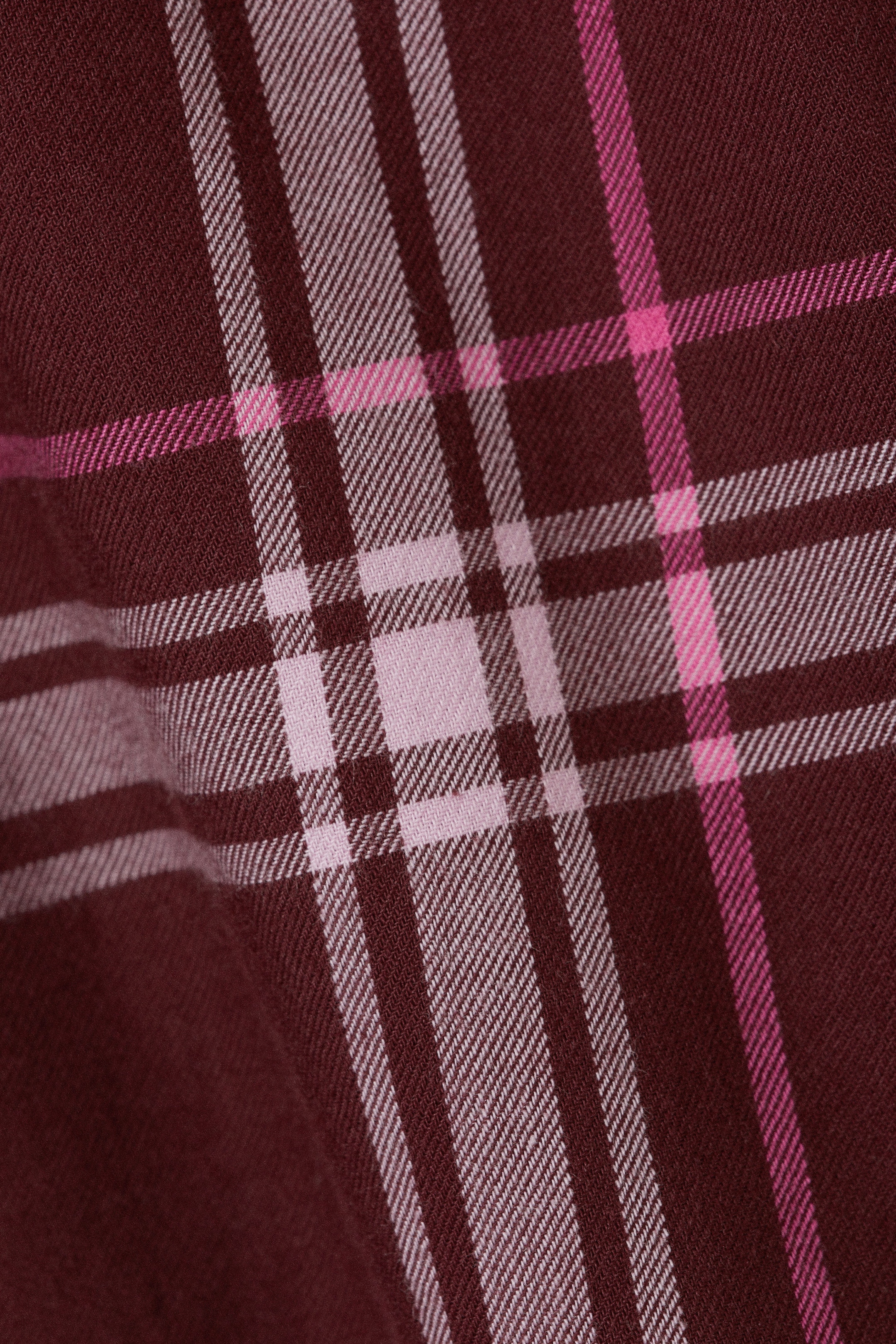 Dunkelrot kariert - Boxershorts aus Flanell - 1